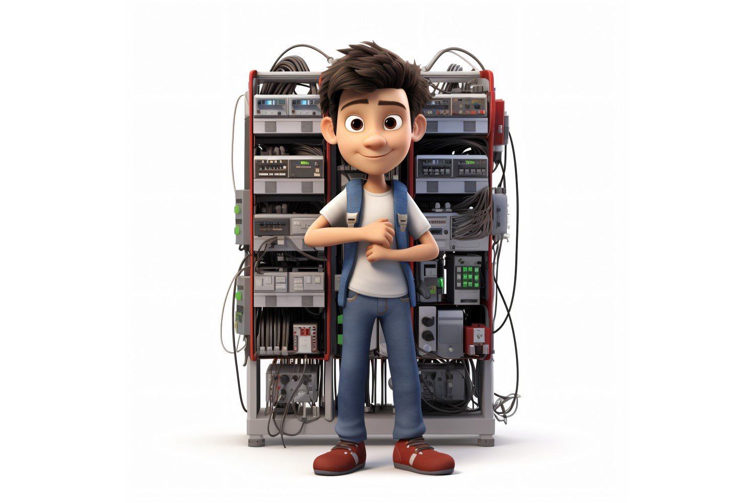 3D pixar Character Child Boy with relevant environment 29