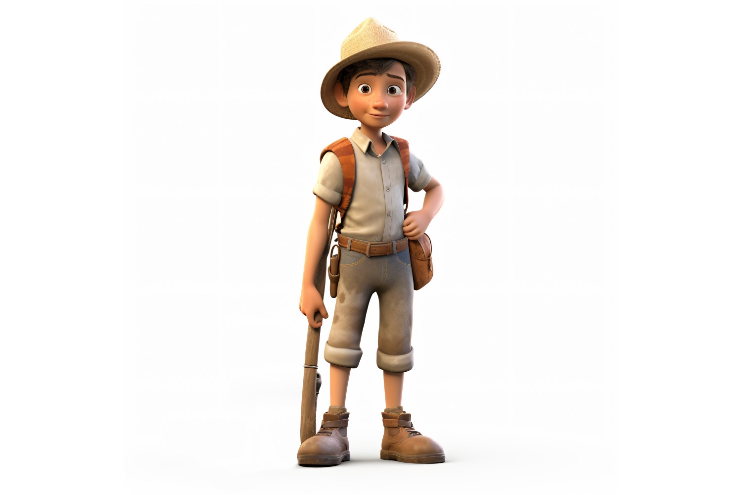3D pixar Character Child Boy with relevant environment 27