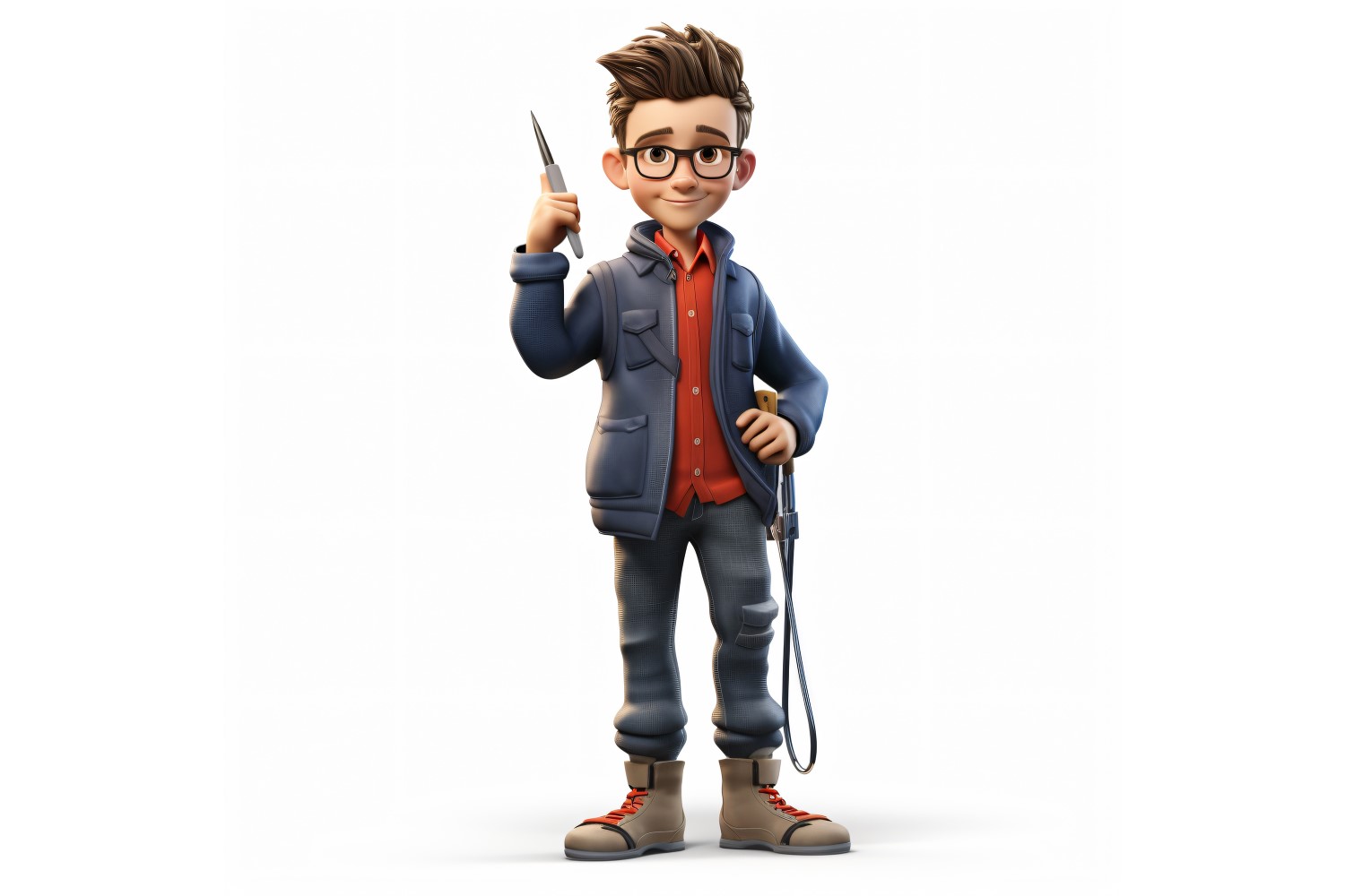 3D pixar Character Child Boy with relevant environment 31