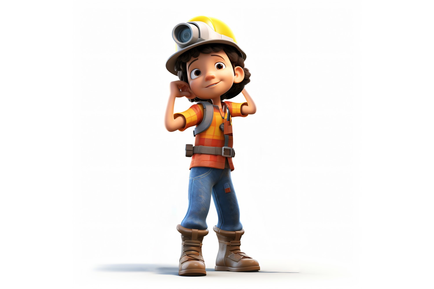 3D pixar Character Child Boy with relevant environment 35