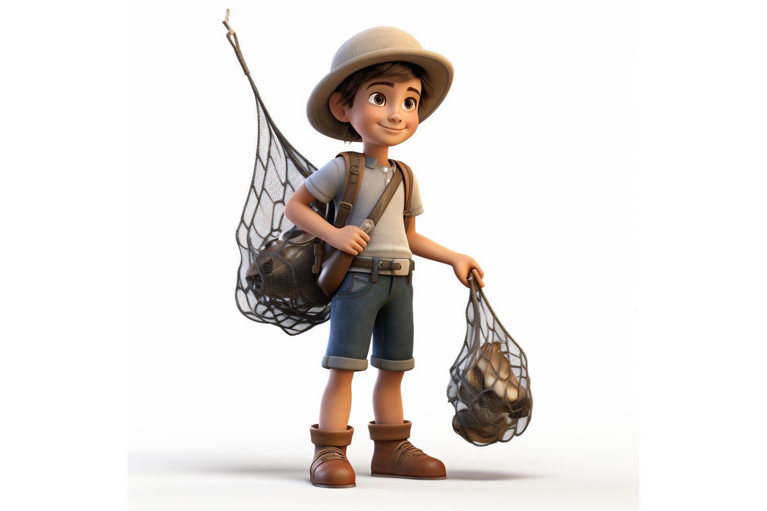 3D pixar Character Child Boy with relevant environment 38