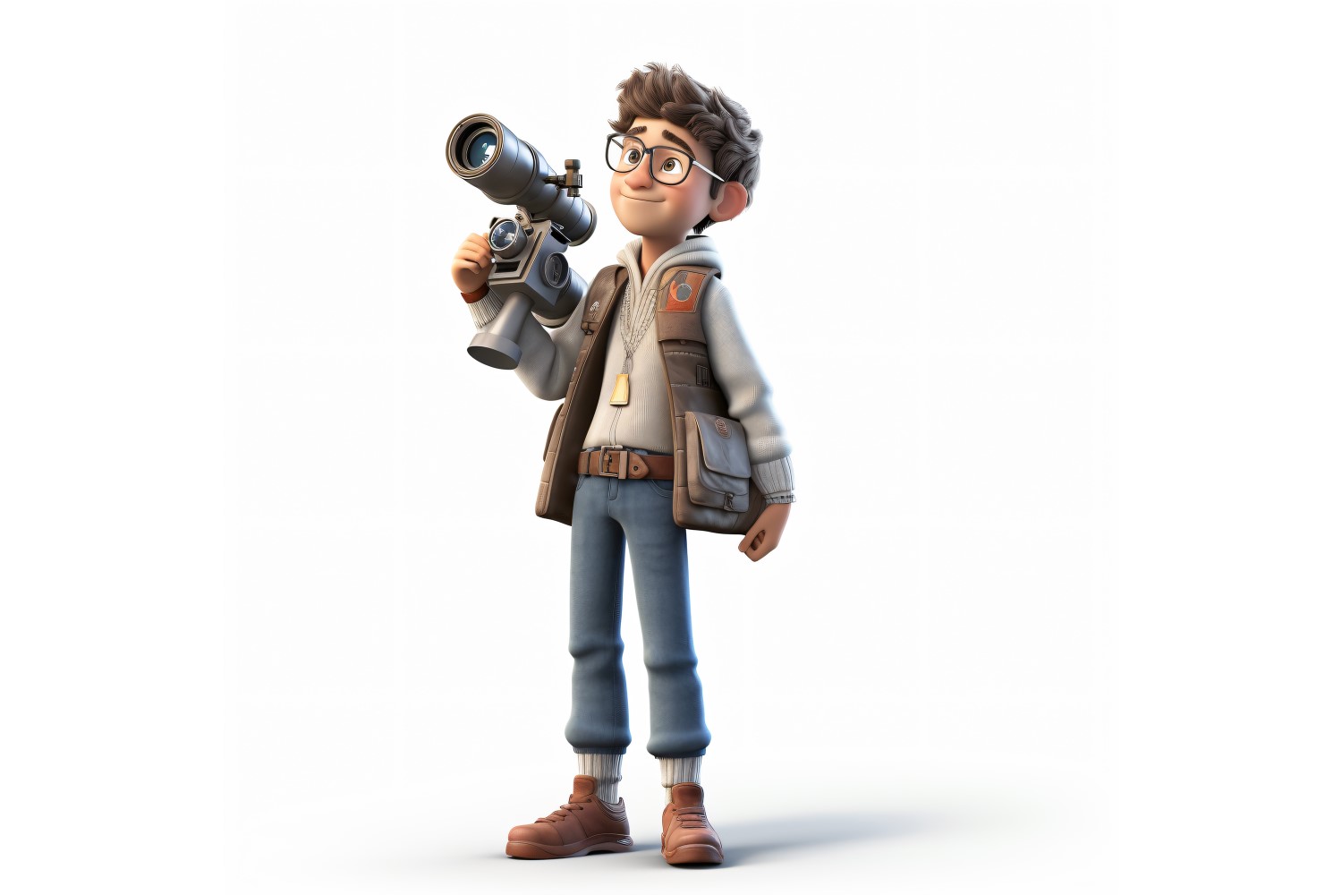 3D pixar Character Child Boy with relevant environment 46