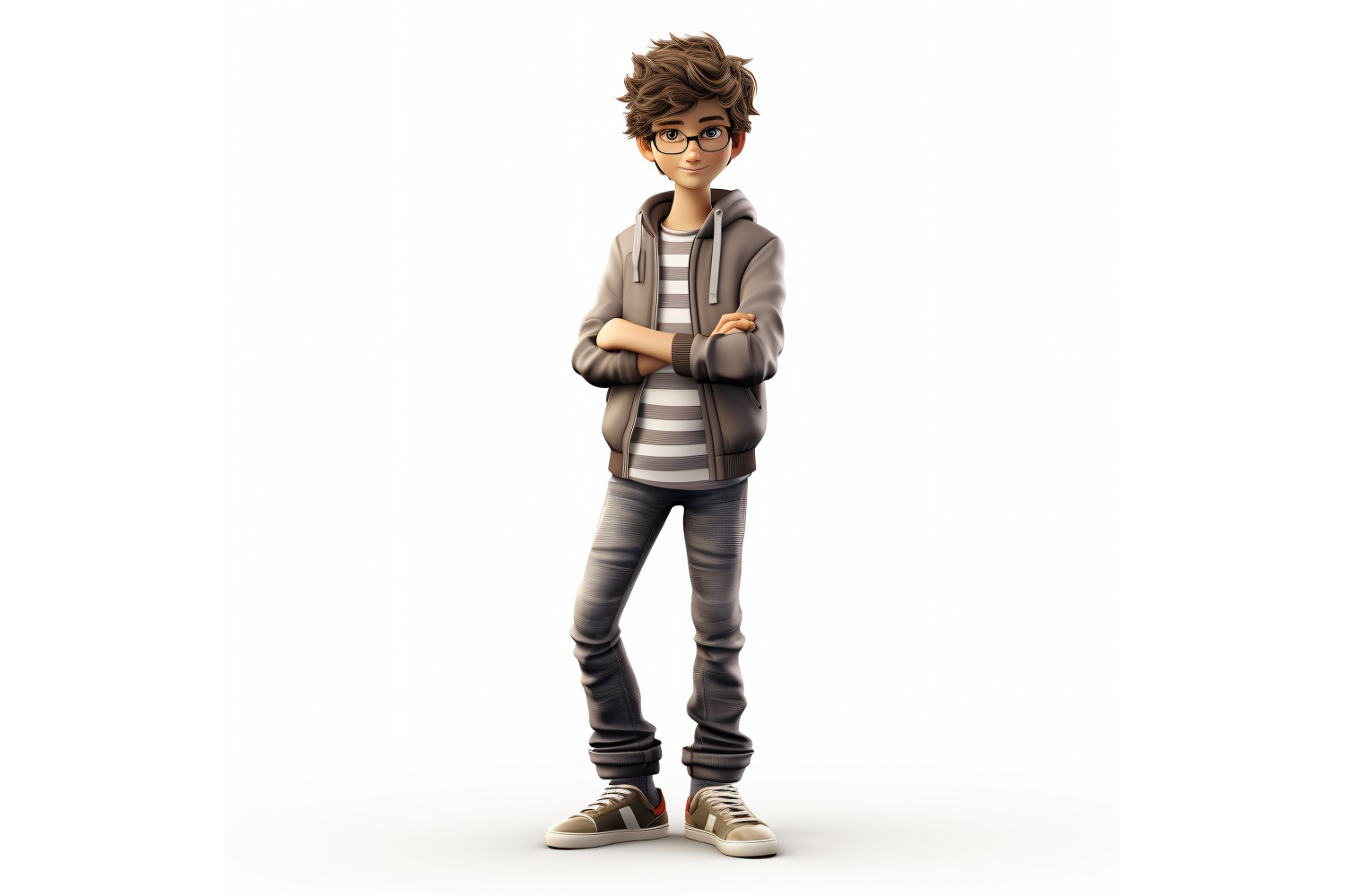 3D pixar Character Child Boy with relevant environment 48