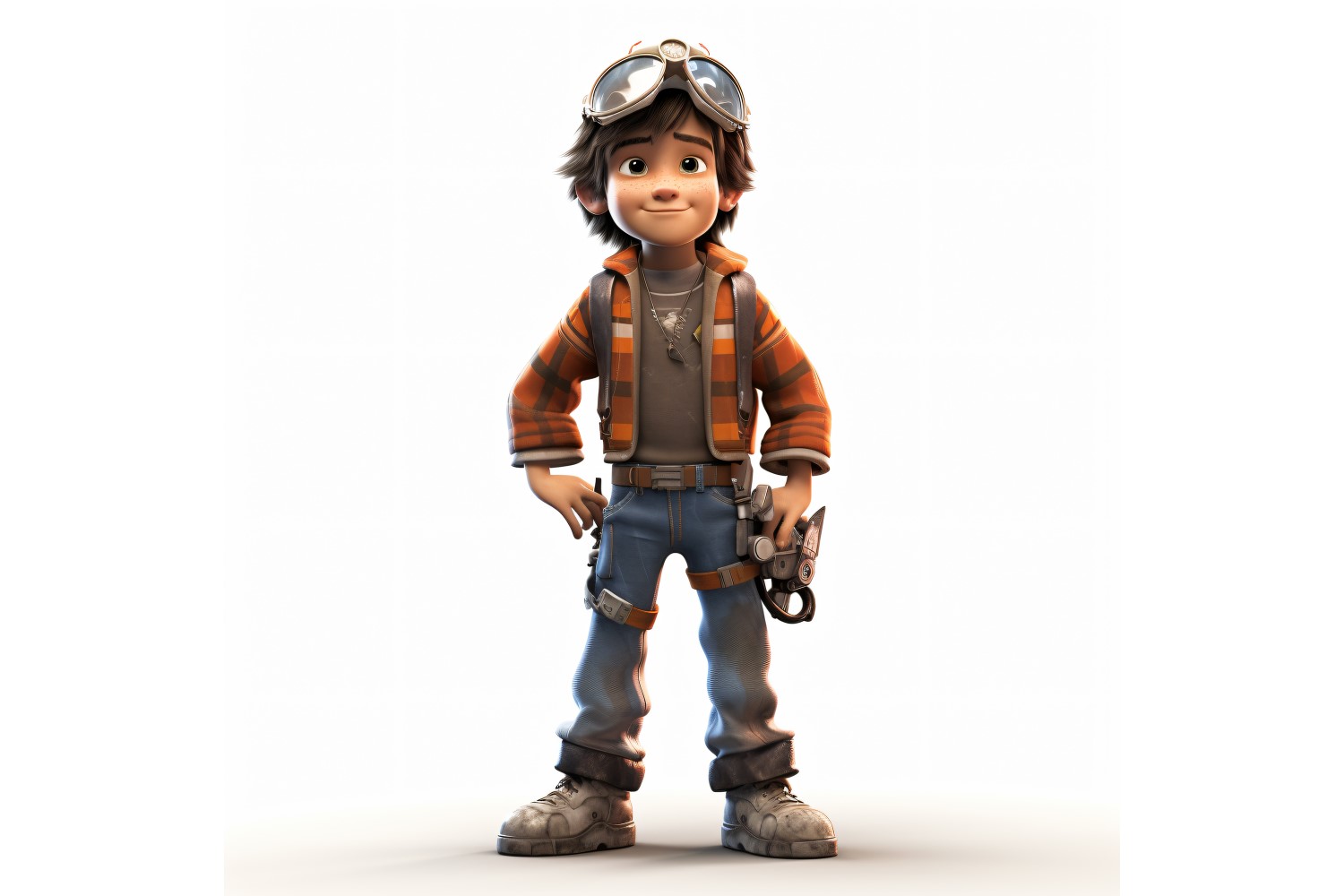 3D pixar Character Child Boy with relevant environment 51