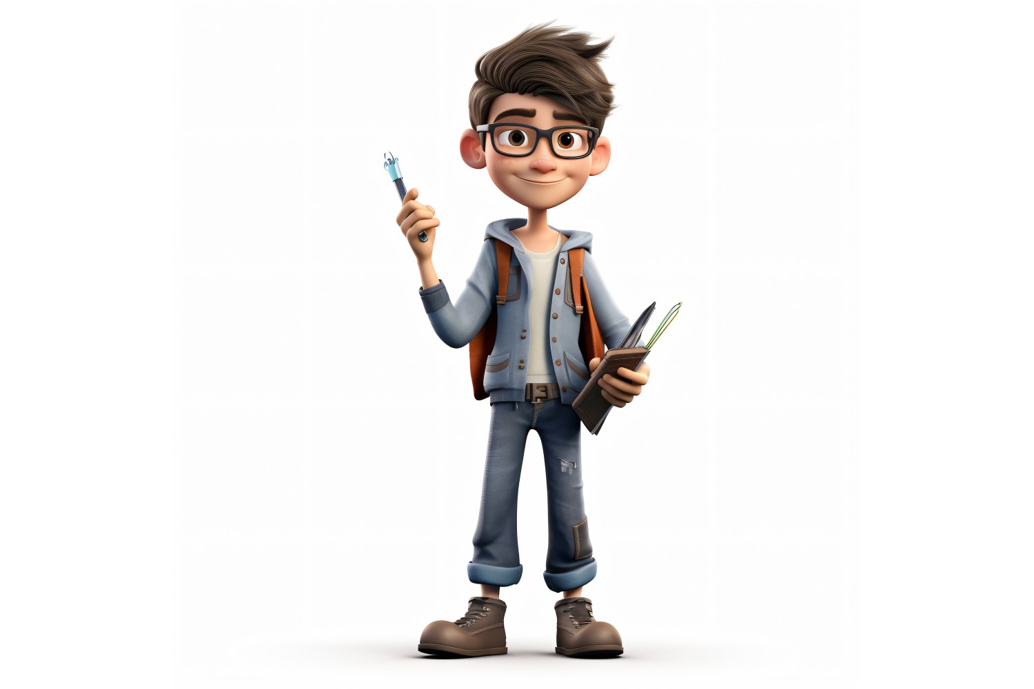 3D pixar Character Child Boy with relevant environment 57