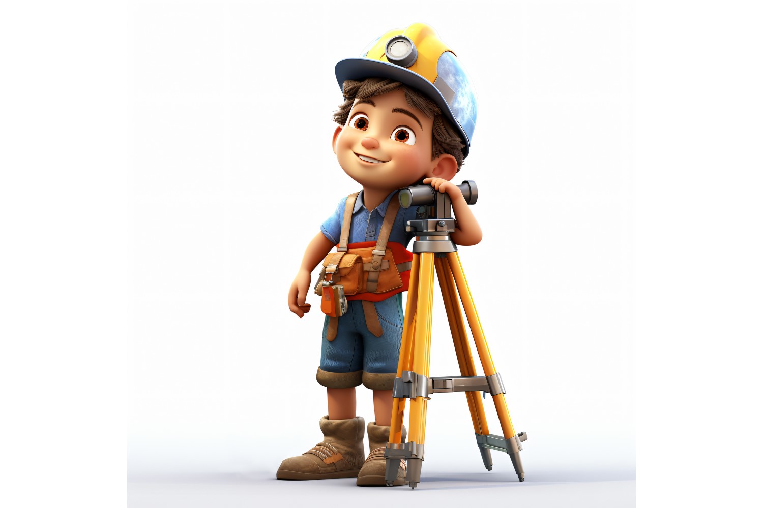 3D pixar Character Child Boy with relevant environment 58