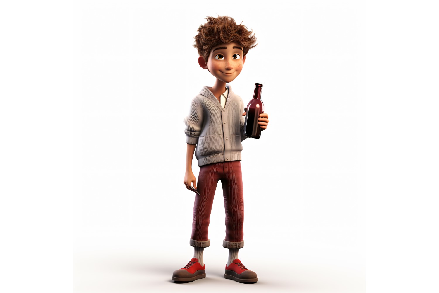3D pixar Character Child Boy with relevant environment 61