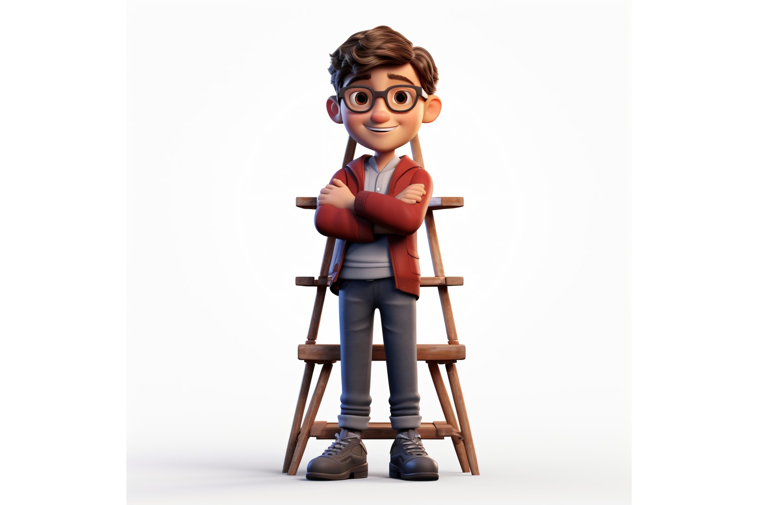 3D pixar Character Child Boy with relevant environment 77