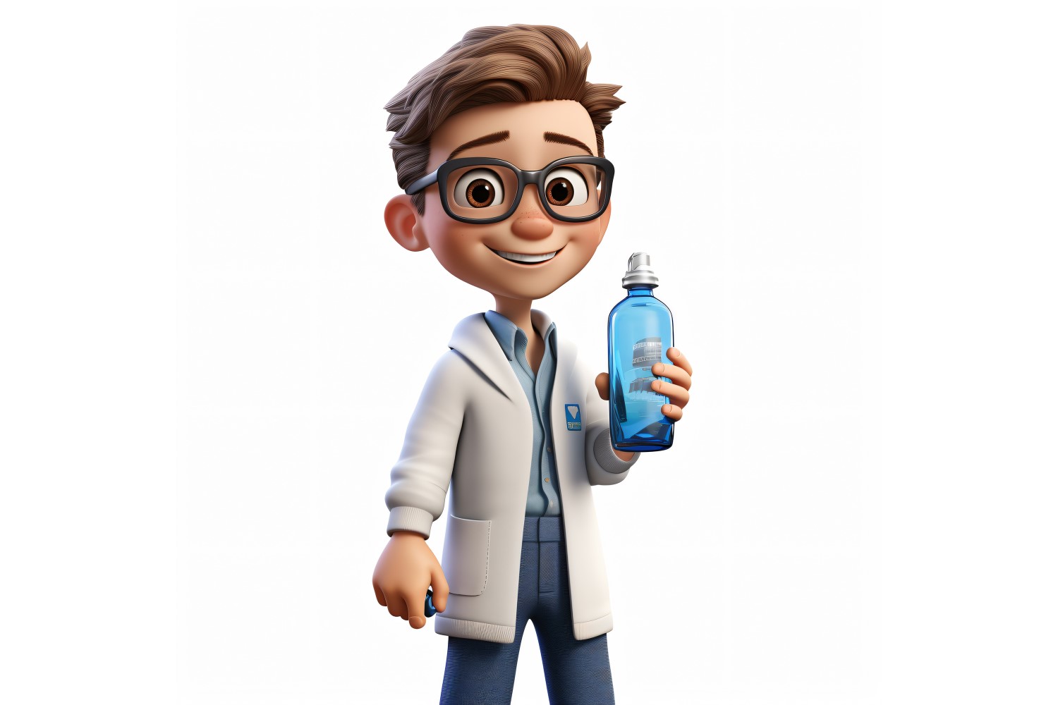 3D pixar Character Child Boy with relevant environment 76
