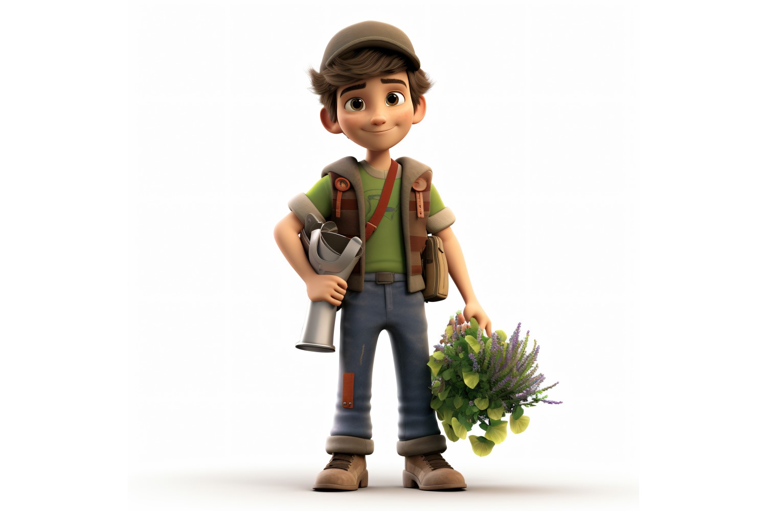 3D pixar Character Child Boy with relevant environment 81