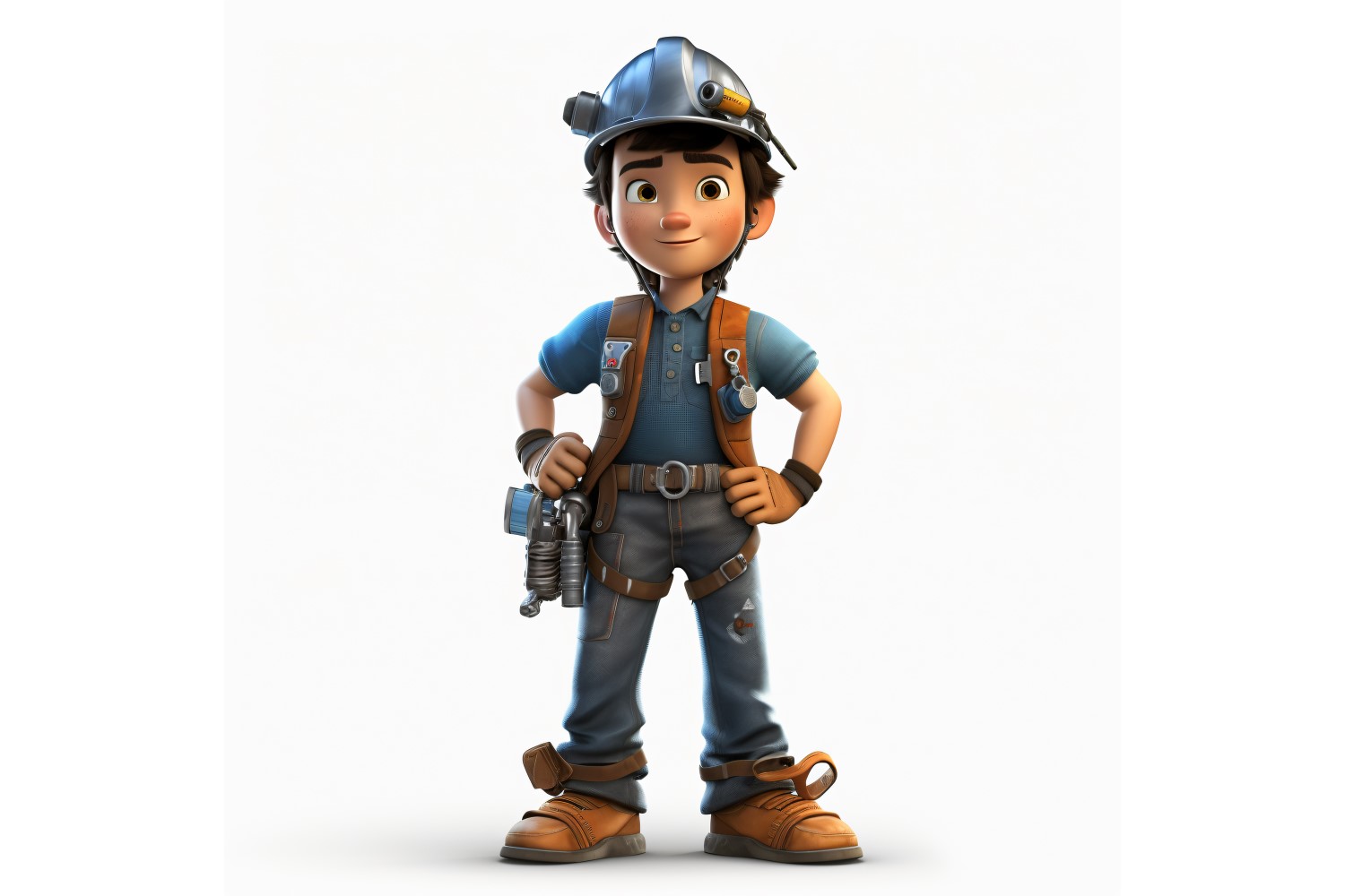 3D pixar Character Child Boy with relevant environment 84