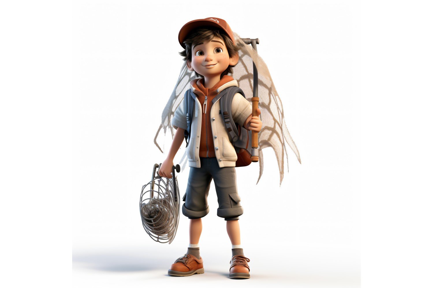 3D pixar Character Child Boy with relevant environment 87