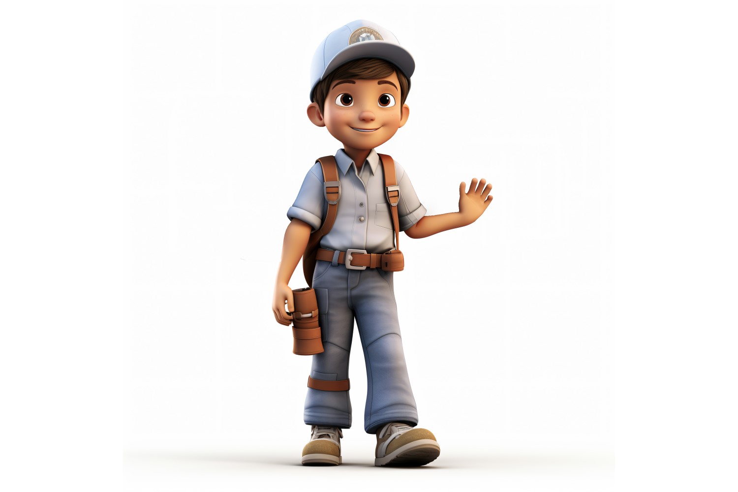 3D pixar Character Child Boy with relevant environment 97