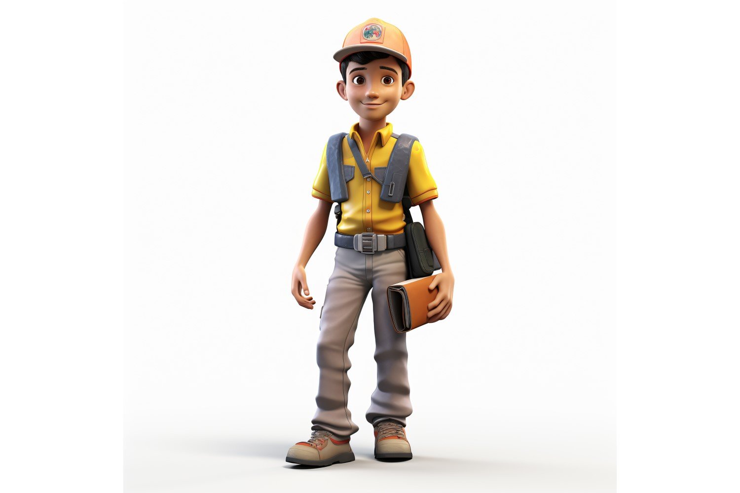 3D pixar Character Child Boy with relevant environment 108