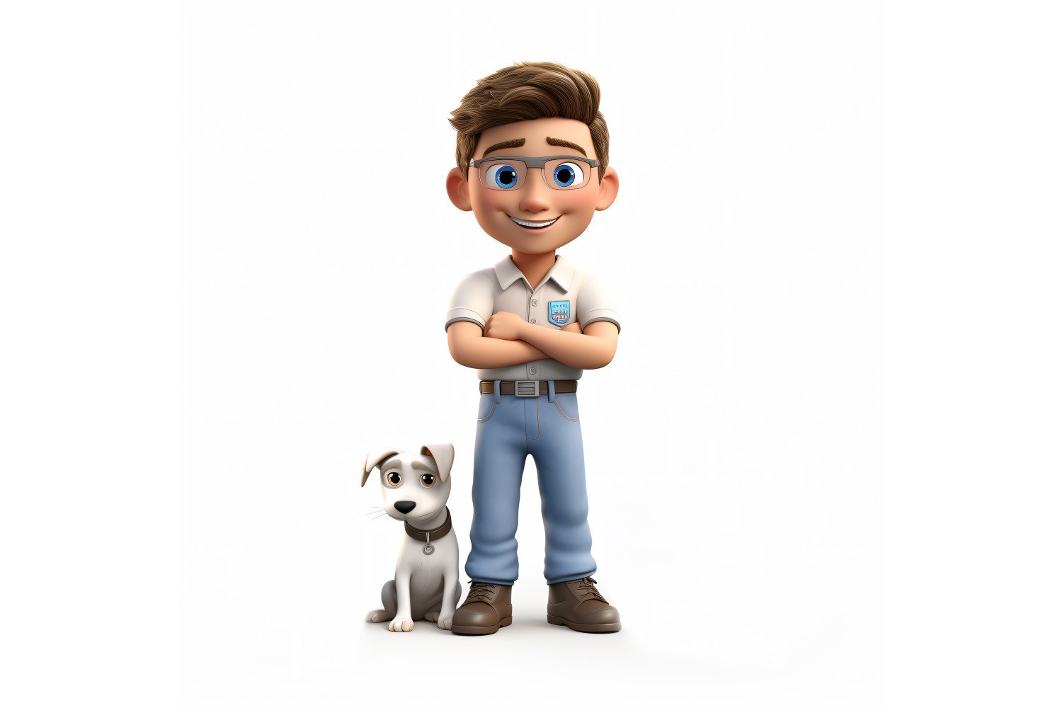 3D pixar Character Child Boy with relevant environment 109