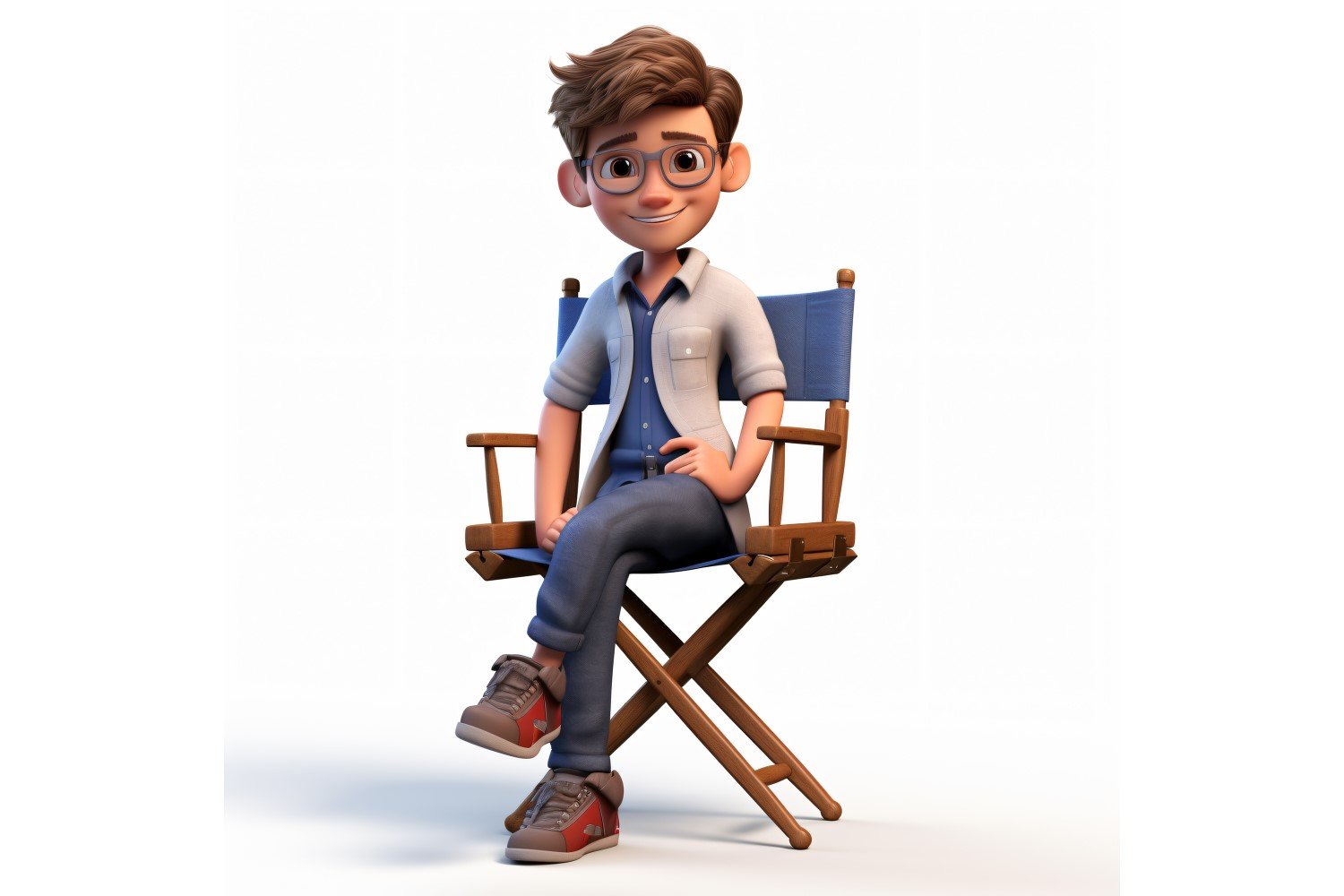 3D pixar Character Child Boy with relevant environment 111.