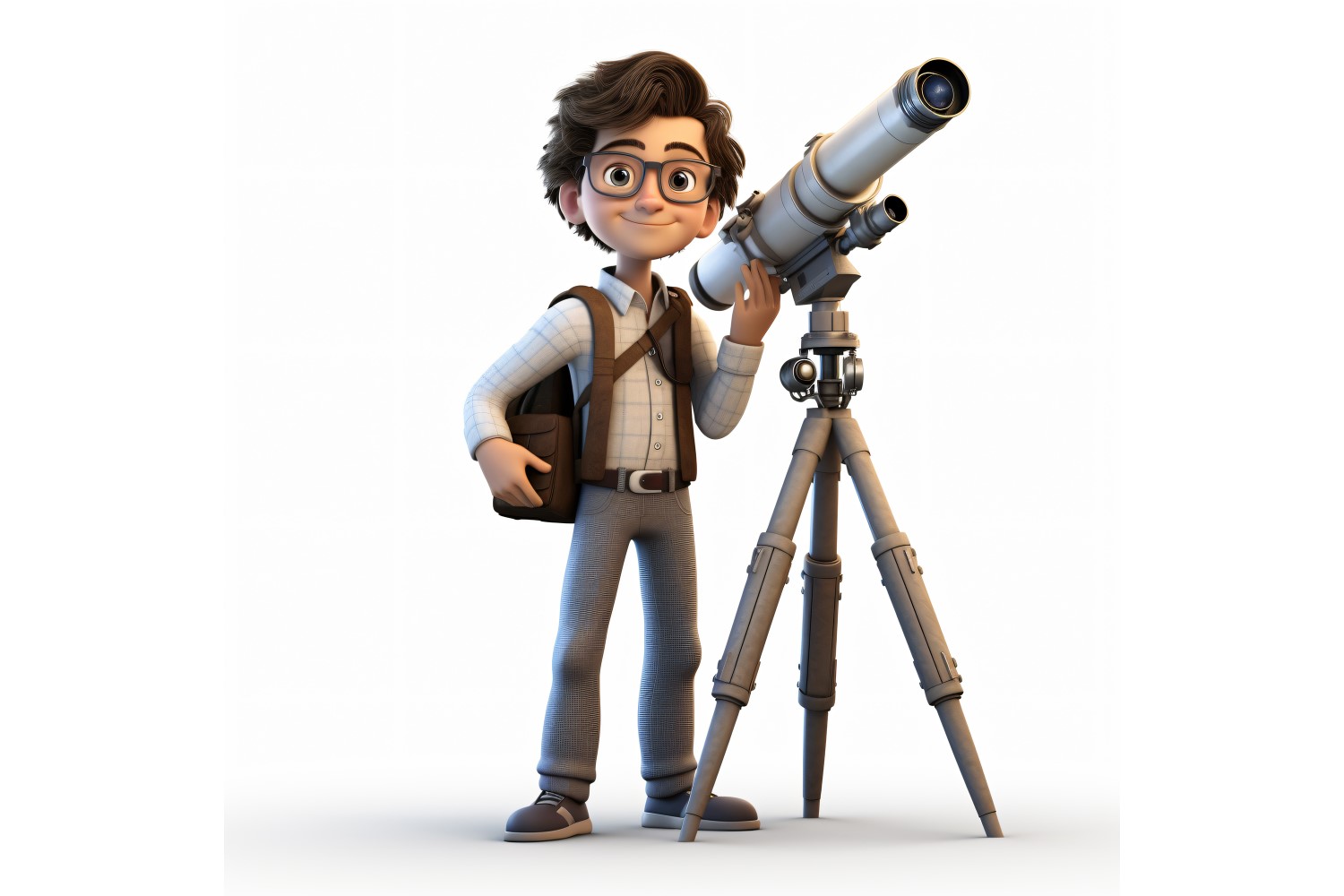 3D pixar Character Child Boy with relevant environment 112