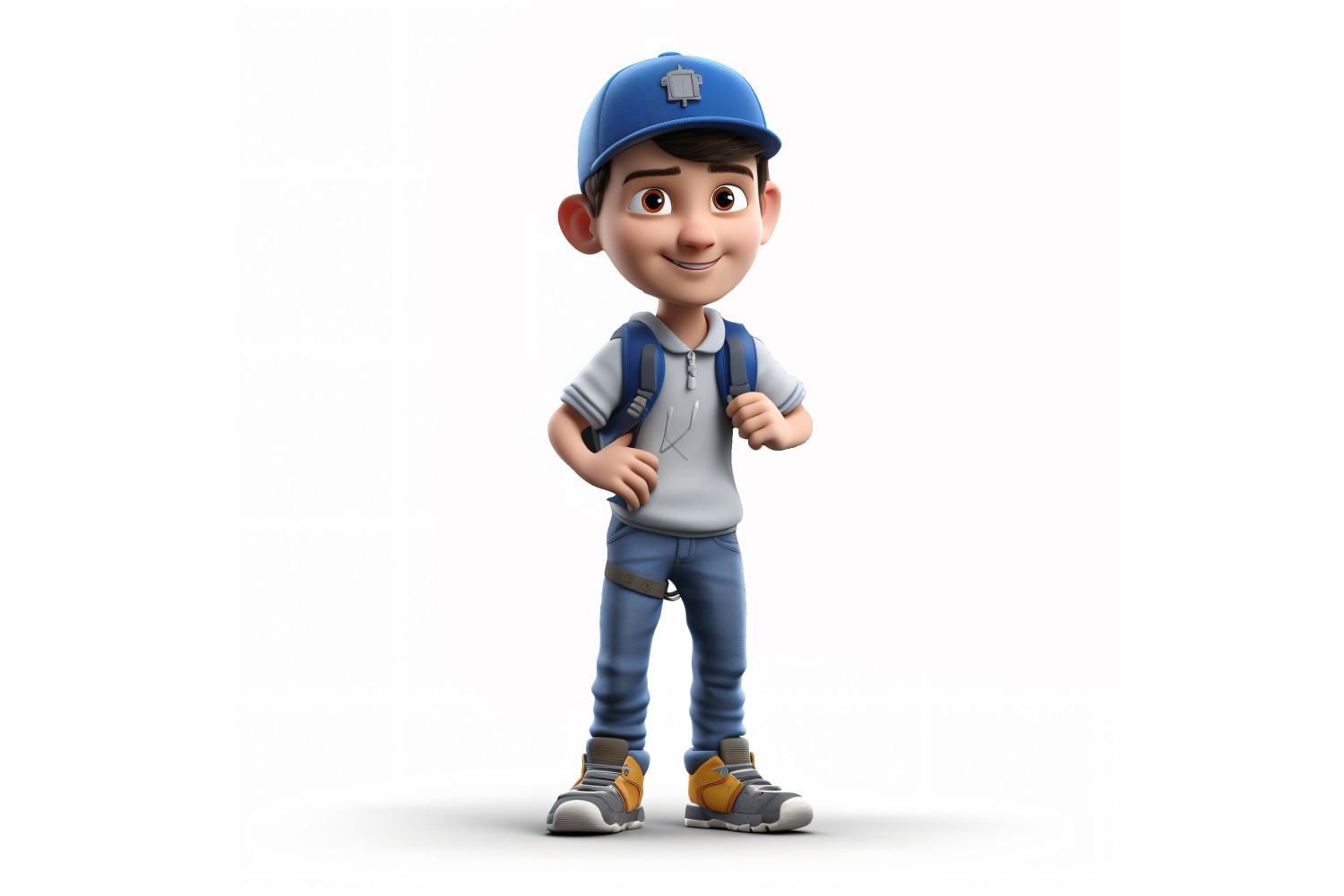 3D pixar Character Child Boy with relevant environment 118