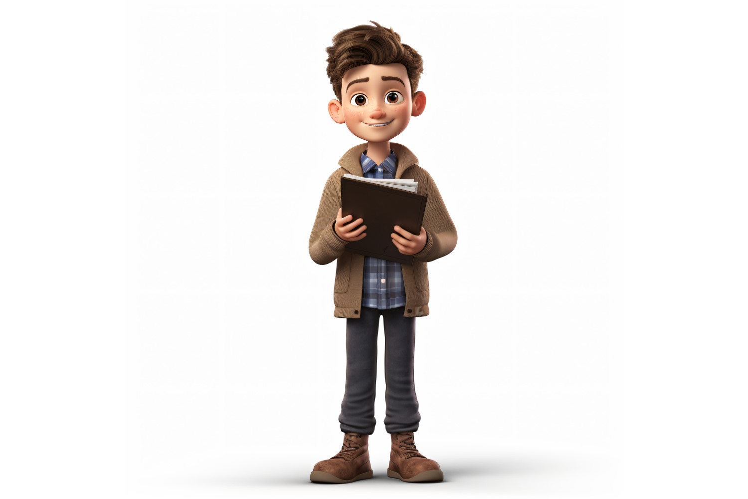 3D pixar Character Child Boy with relevant environment 120