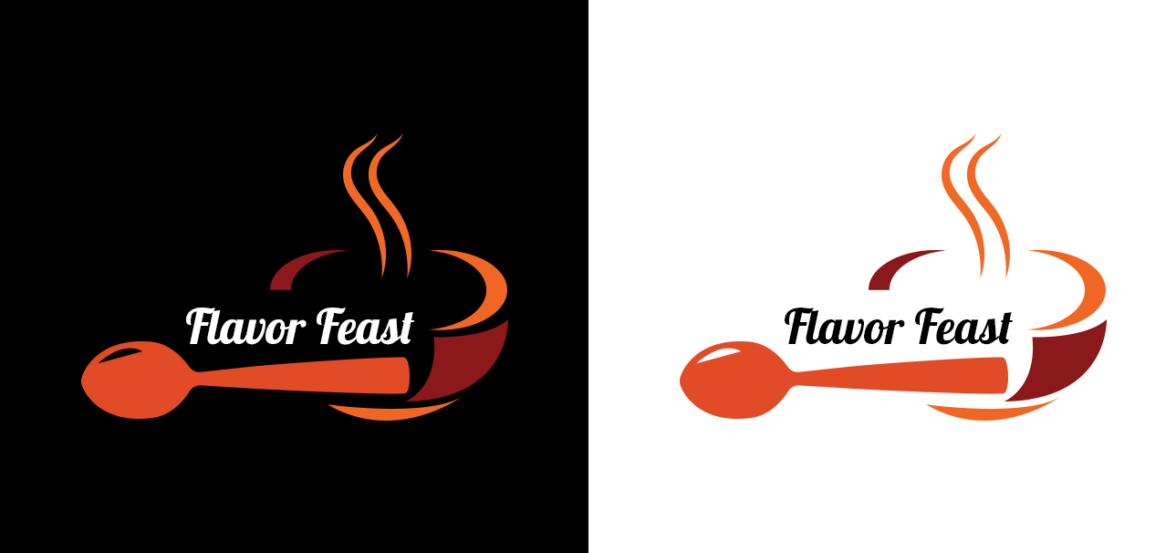 Food Logo Template for Restaurants, Cafes, and Food Brands
