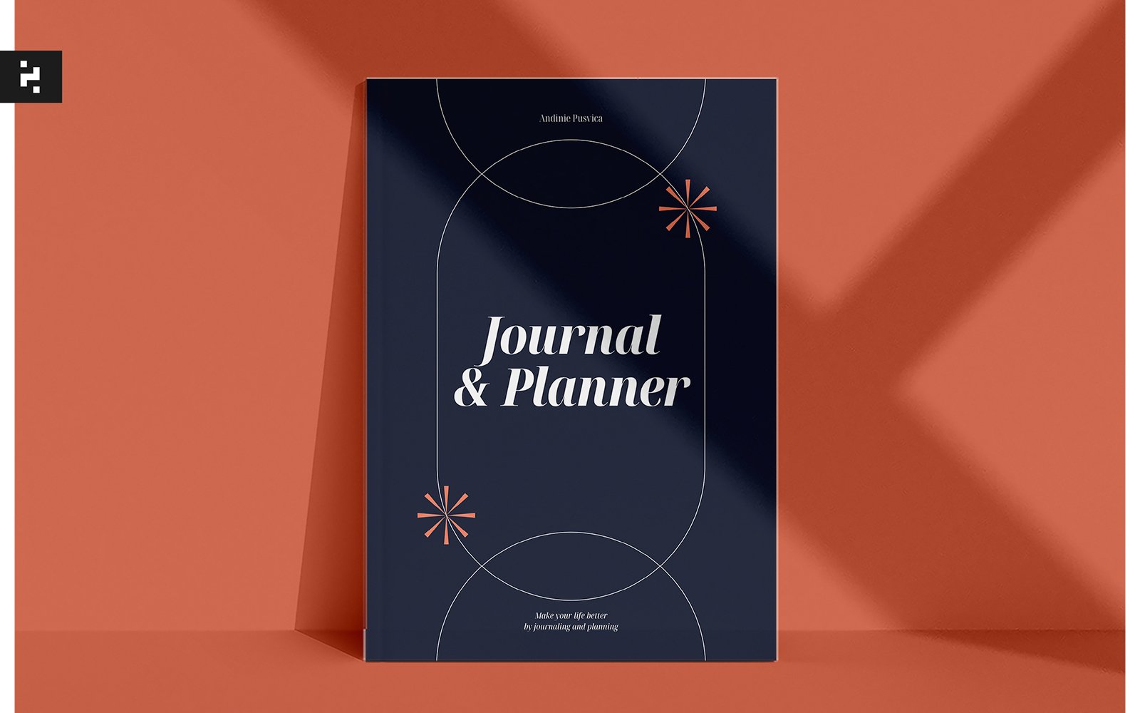 Navy Elegant Journal Planner