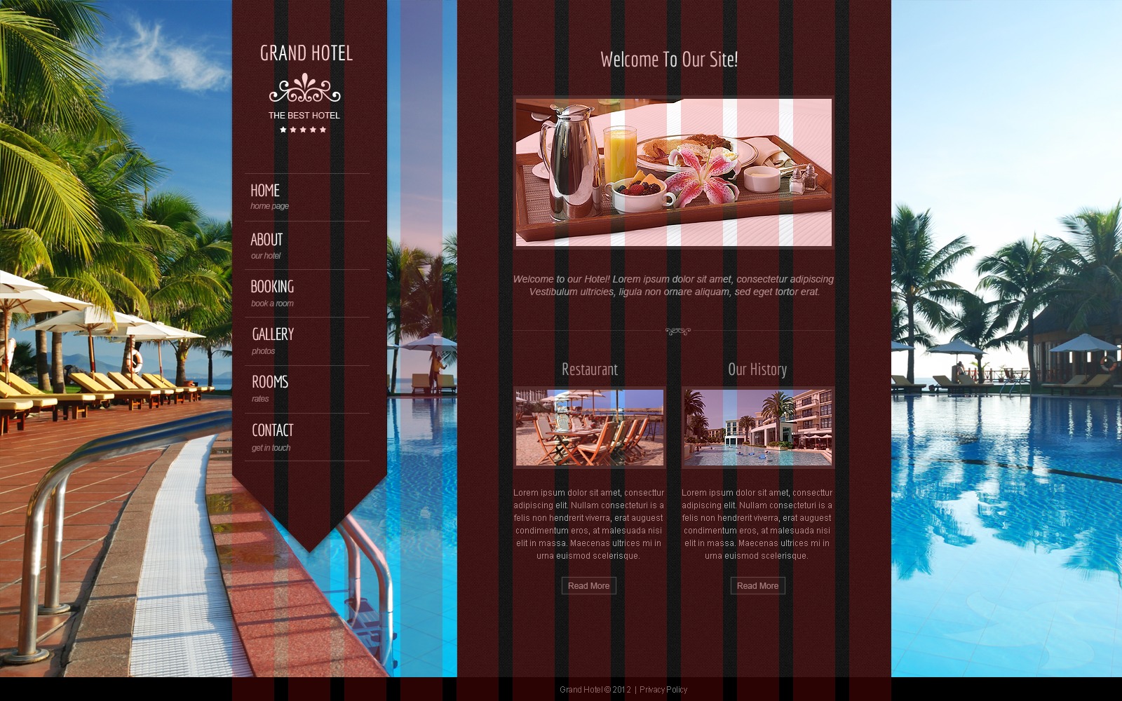 Hotels Website Template