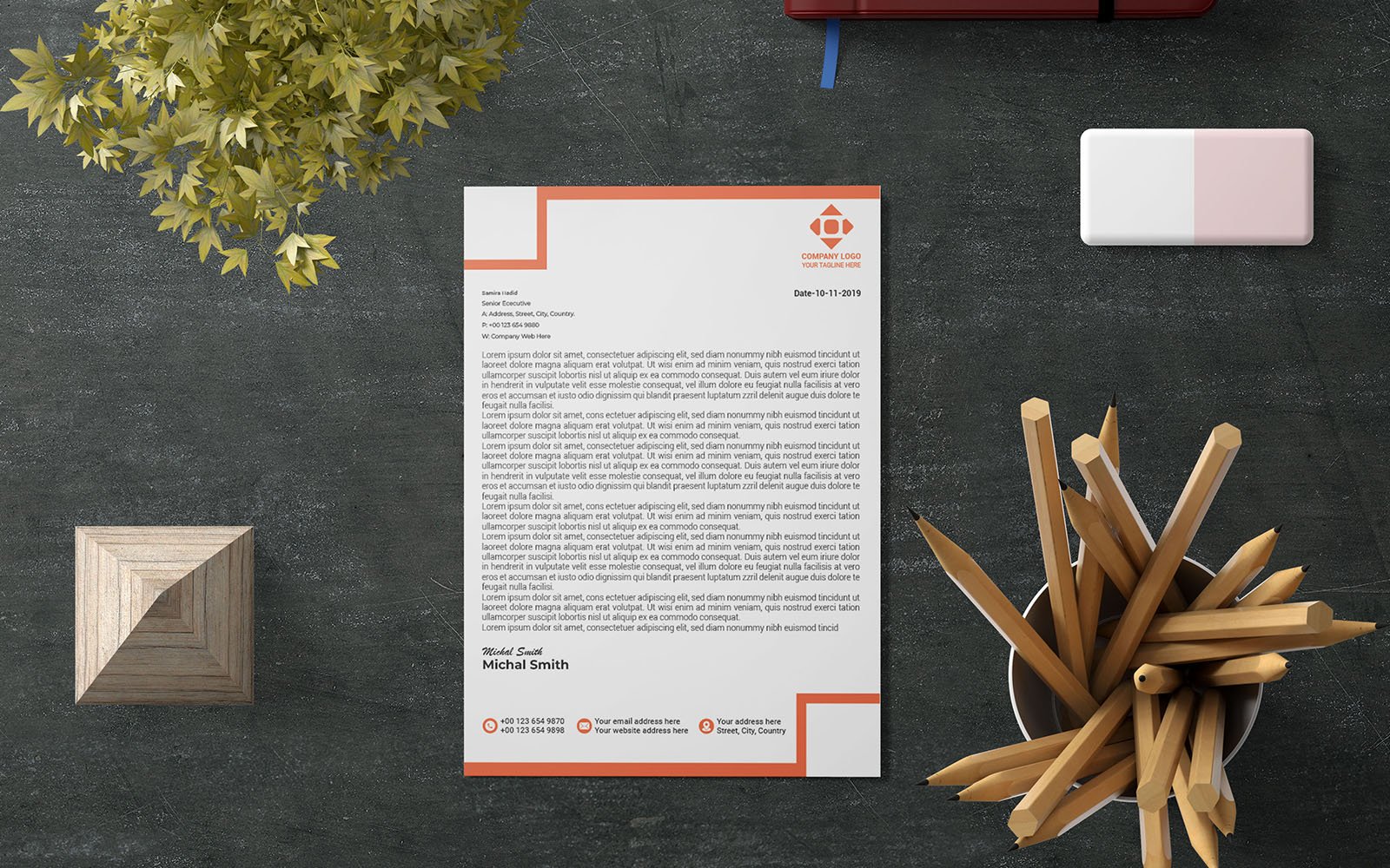 Letterhead - Corporate Identity Template(130-)