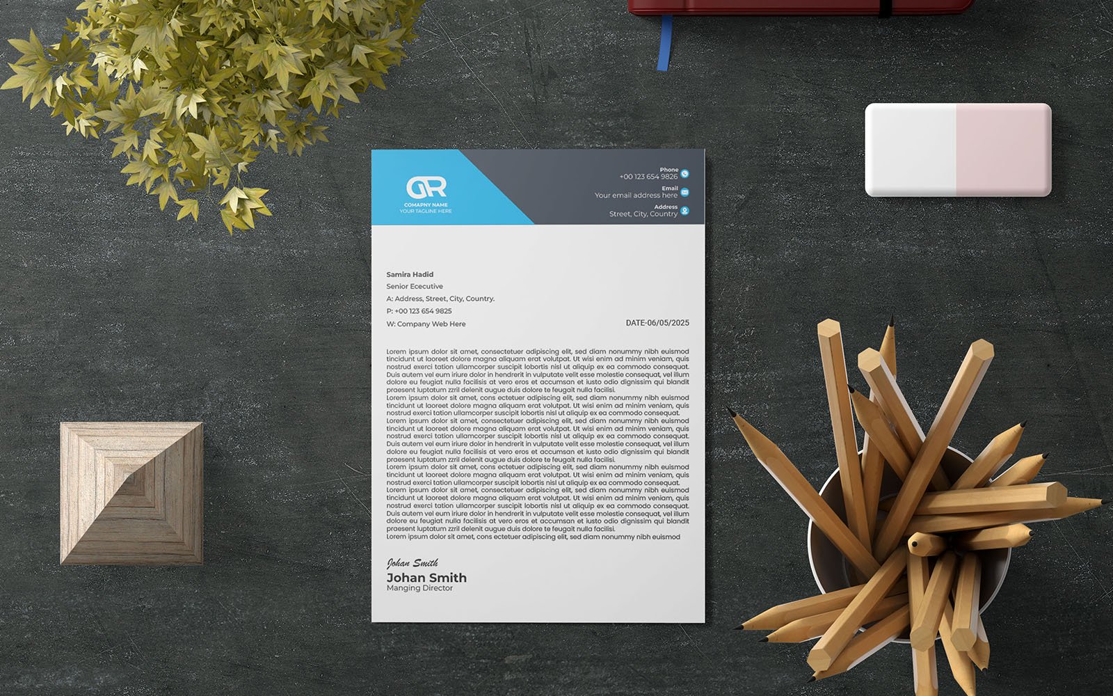 Corporate A4 Letterhead Template-140