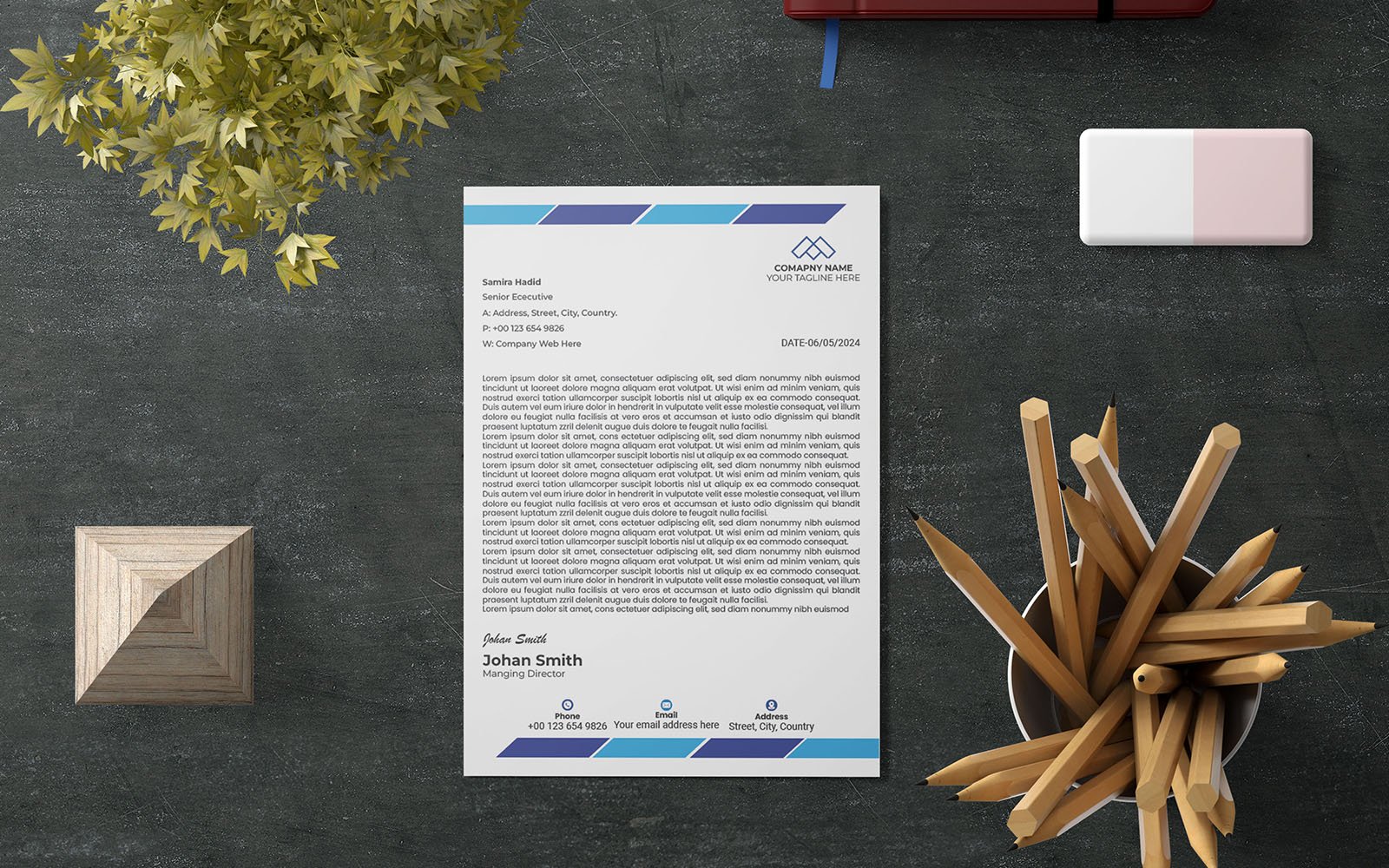 Letterhead - Corporate Identity Template-150