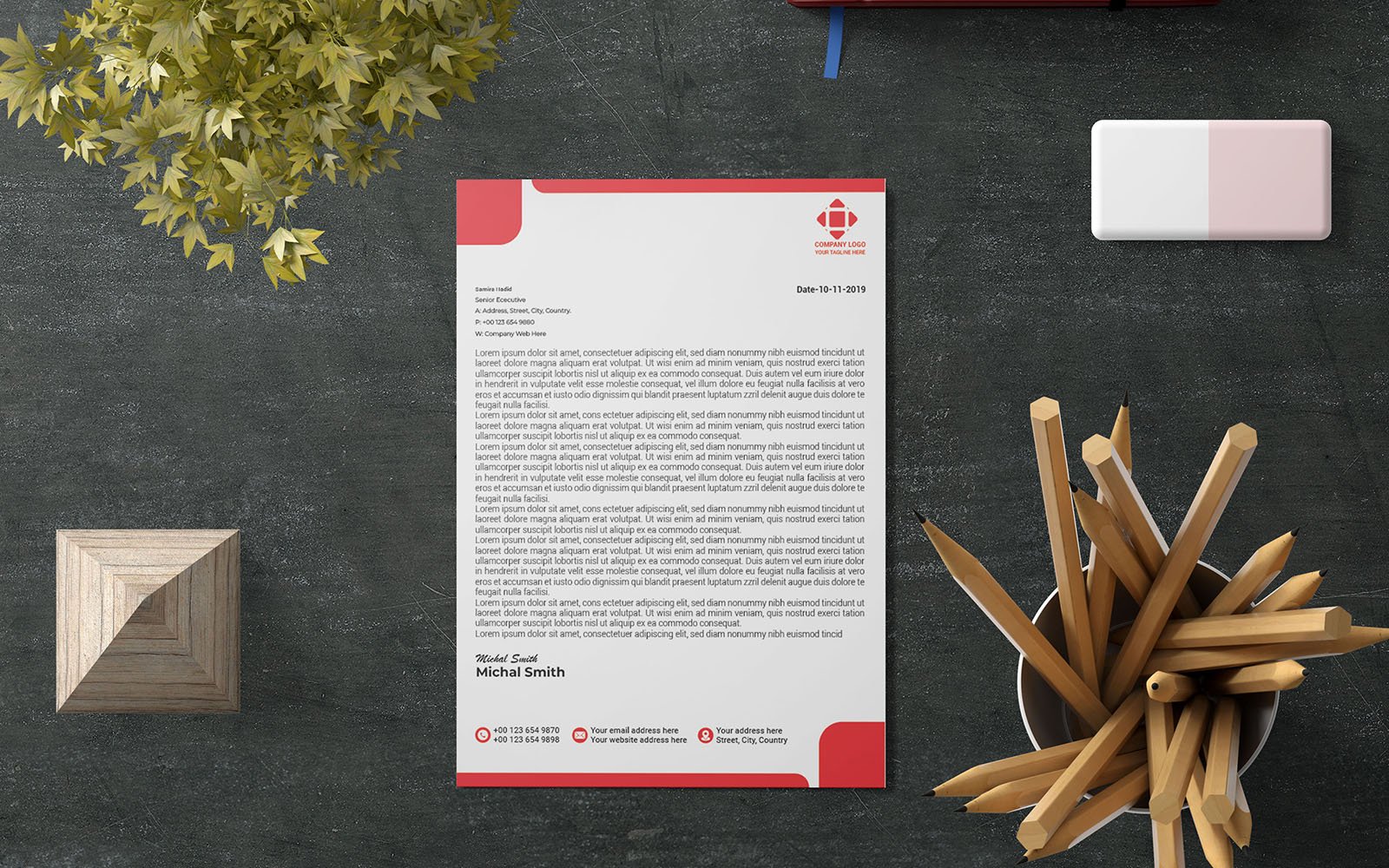 Letterhead, Professional Letterhead, Creative Letterhead_Design