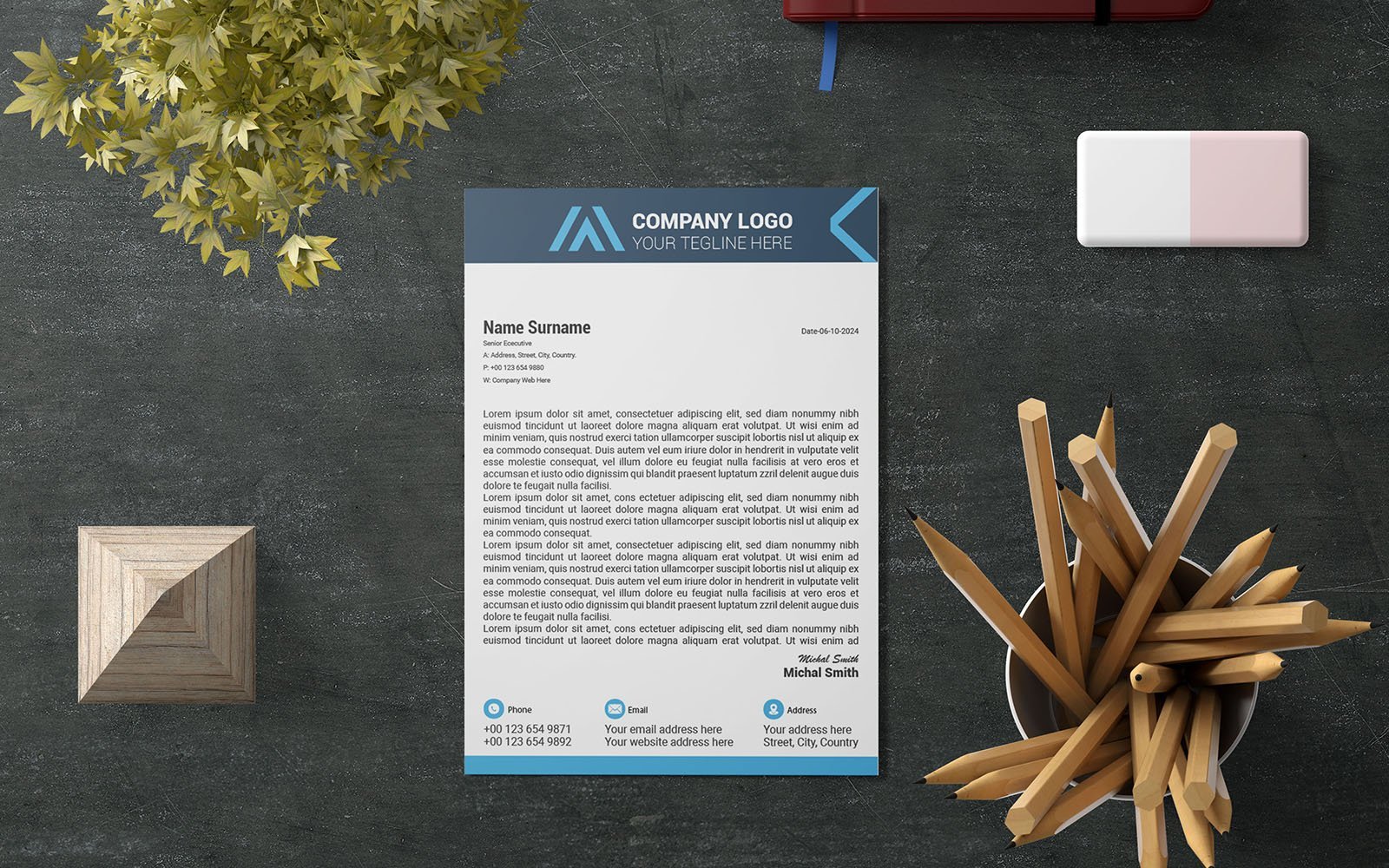 Letterhead Template Design_(Y-180)