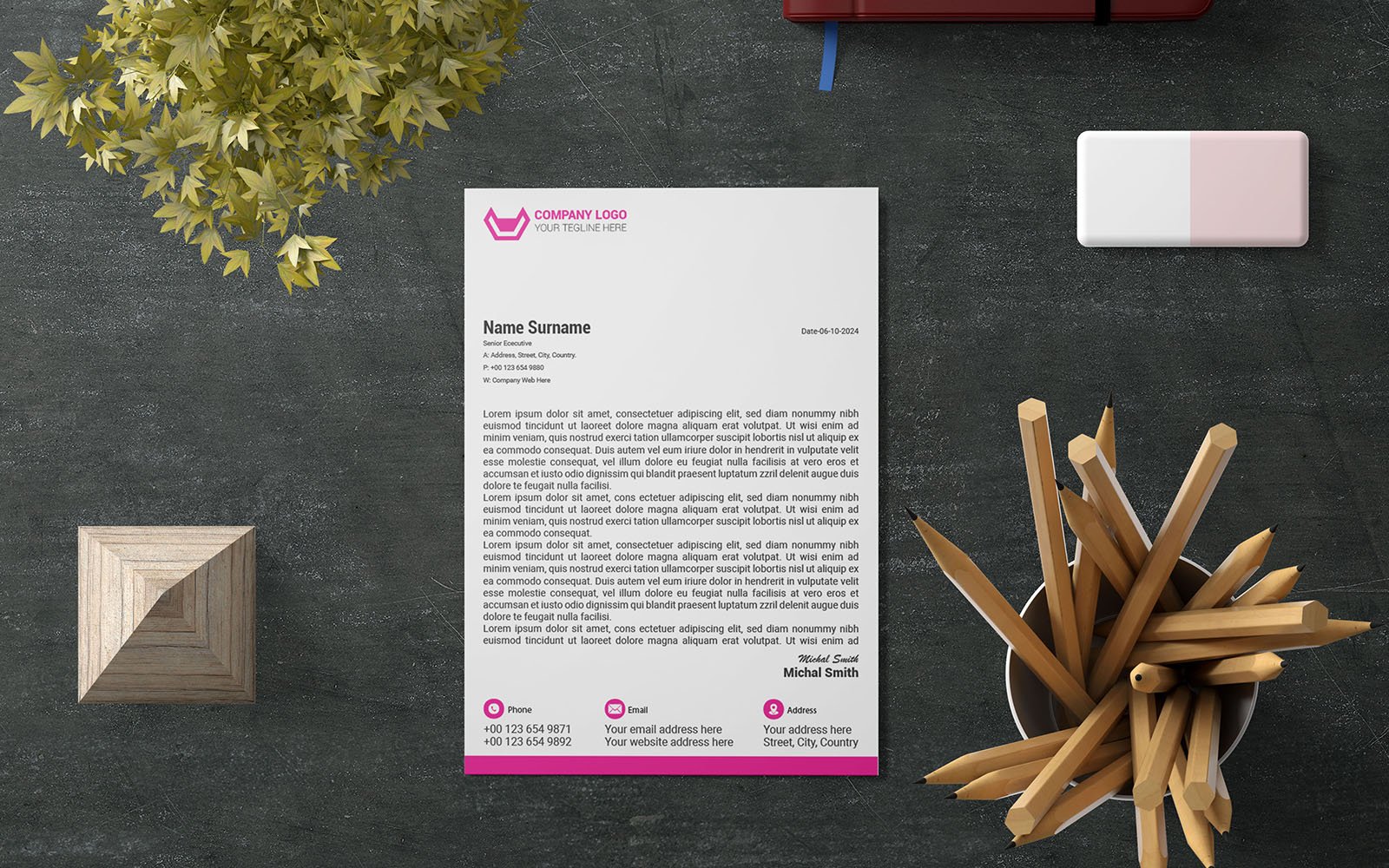 Modern company letterhead design_18