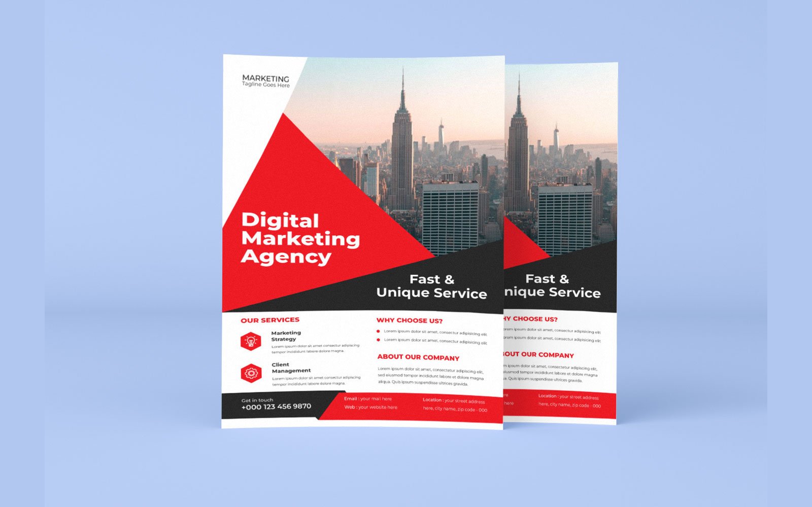 Digital Marketing Agency Corporate Flyer Design