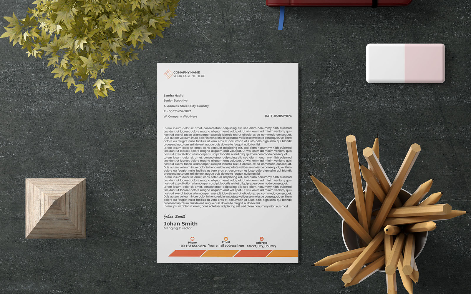 Unique Letterhead, Creative Letterhead Design