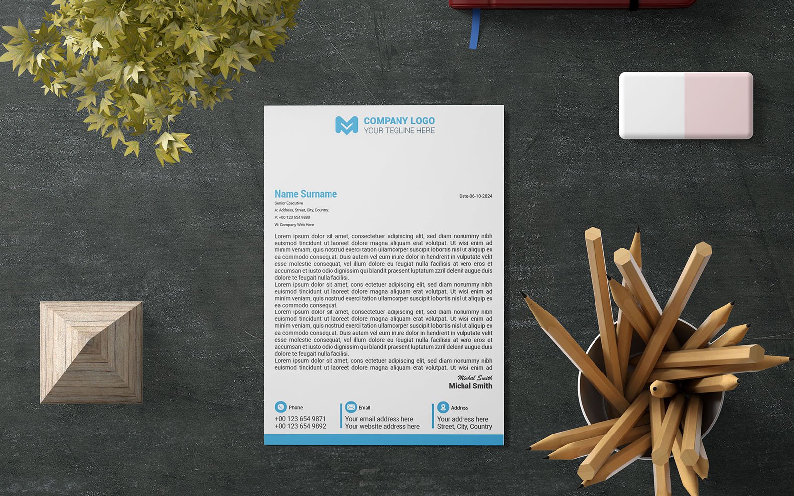 Professional Letterhead, Creative Letterhead