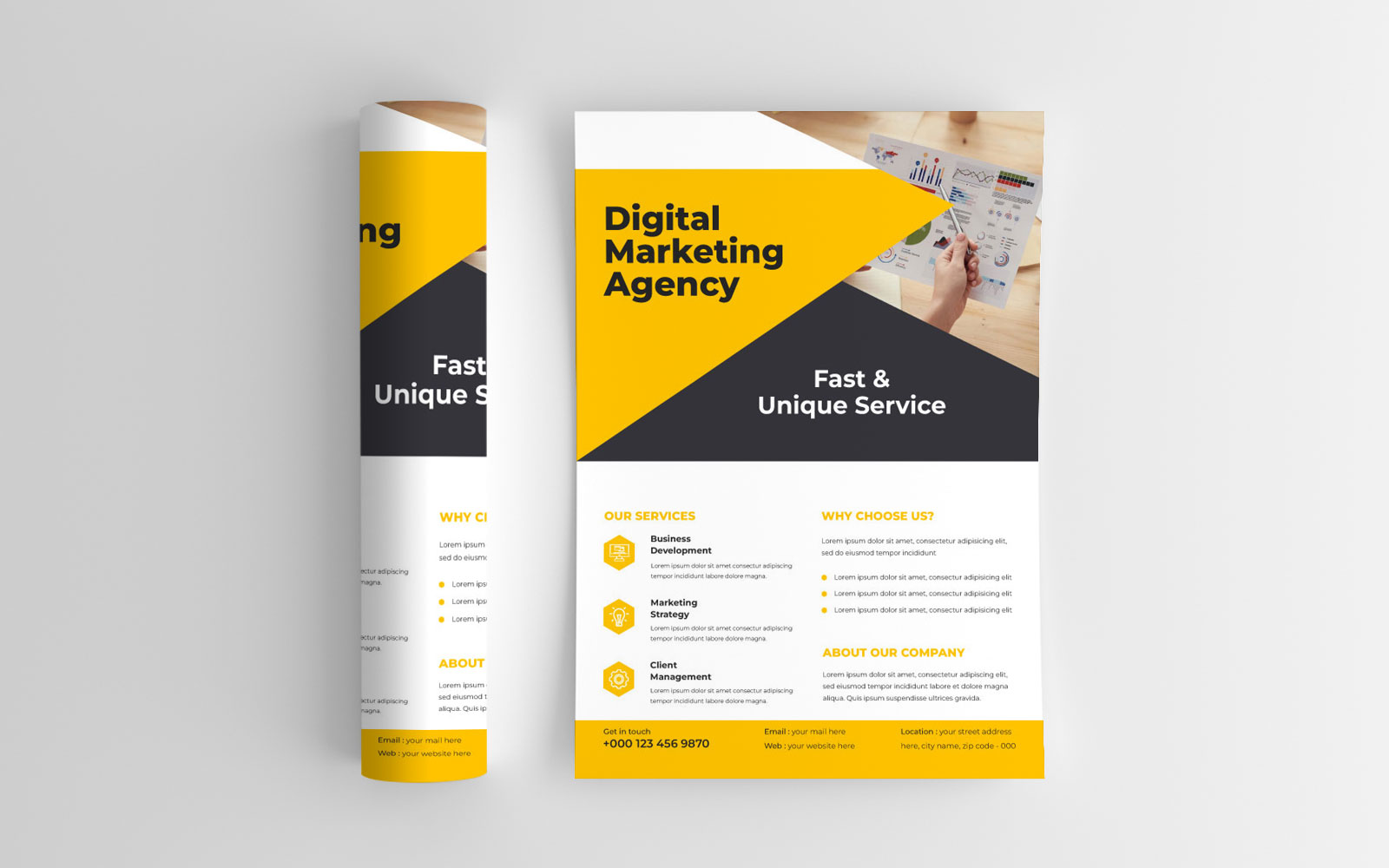 Modern Corporate Business Marketing Flyers Template