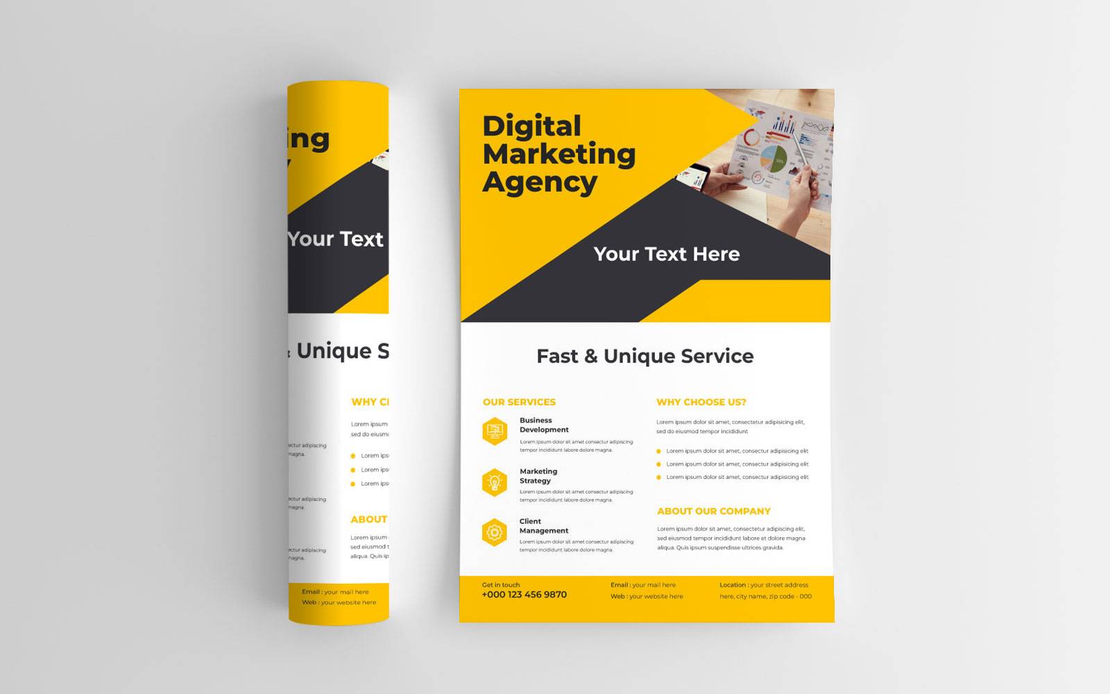 Modern Business Marketing Flyer Design Templates