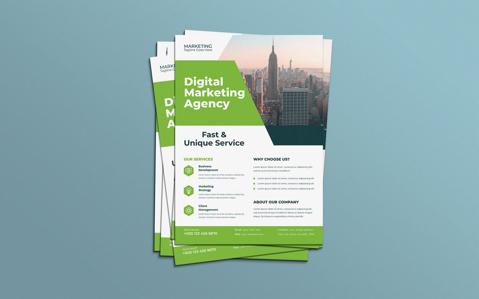 Modern Corporate Training Workshop Marketing Flyer