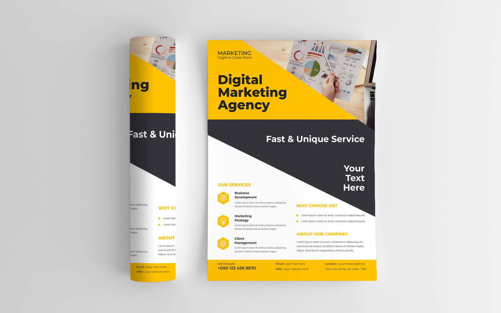 Modern Business Marketing Flyers Design Templates