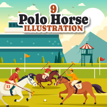 Horse Riding Illustrations Templates 416401