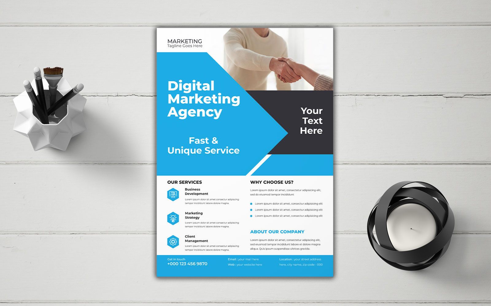 Modern General Business Marketing Flyer Concept