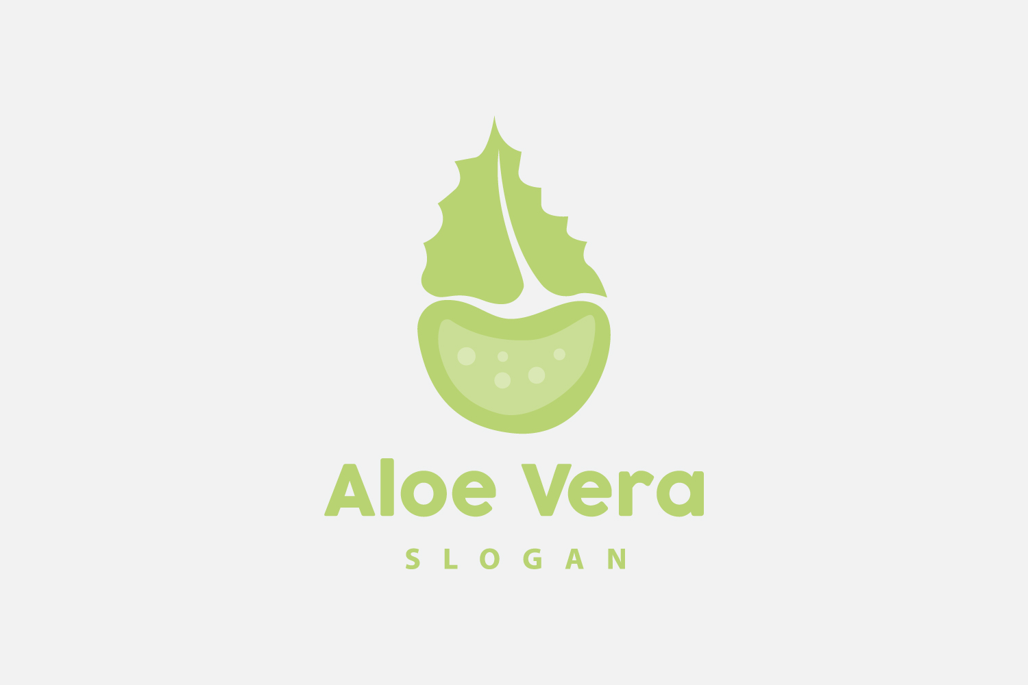 Aloe Vera Logo Herbal Plant VectorV2