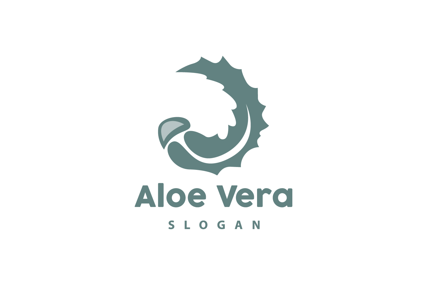 Aloe Vera Logo Herbal Plant VectorV4