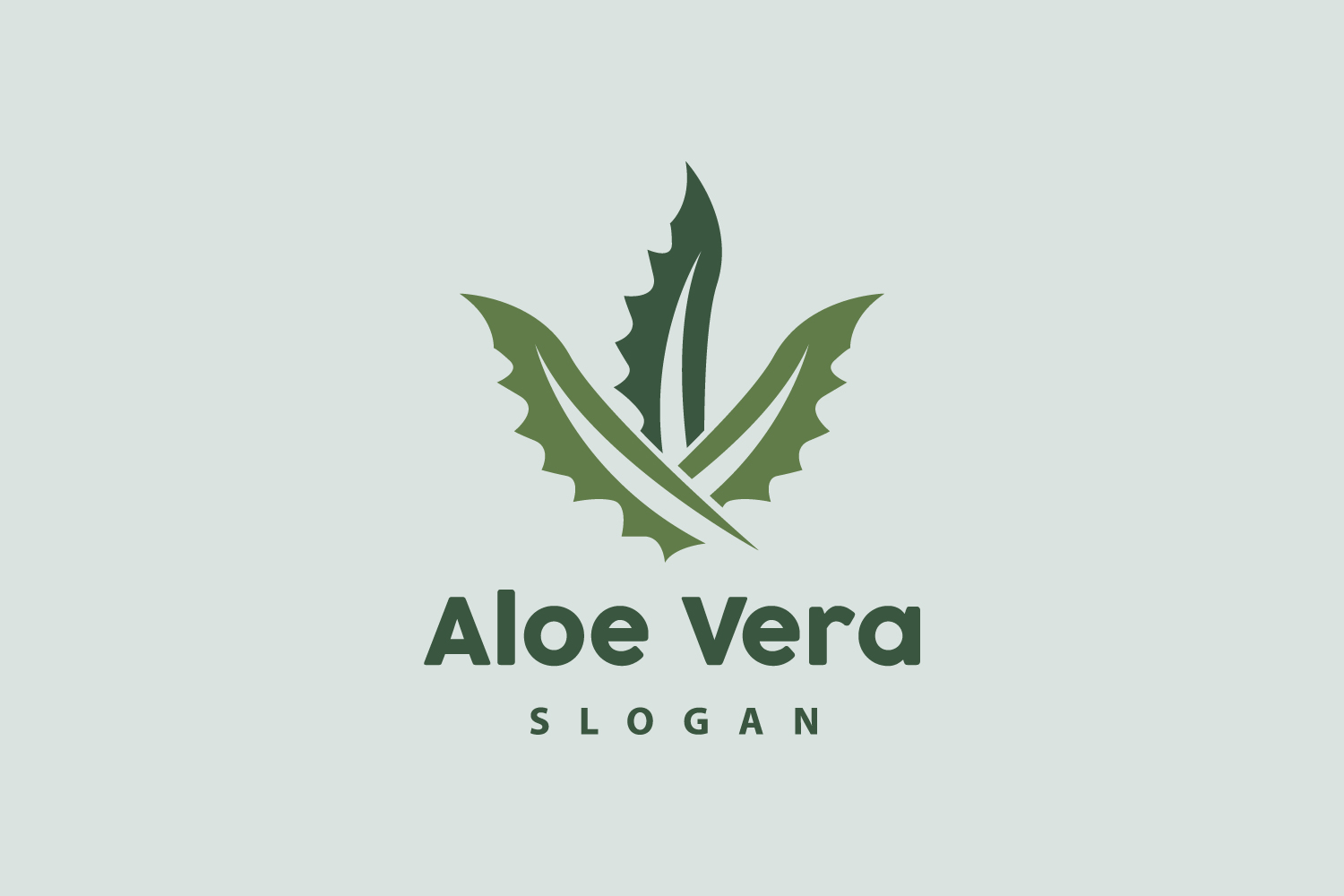 Aloe Vera Logo Herbal Plant VectorV5