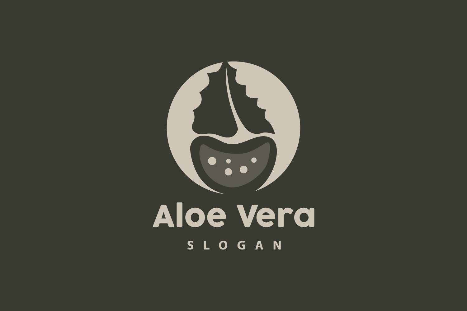 Aloe Vera Logo Herbal Plant VectorV10