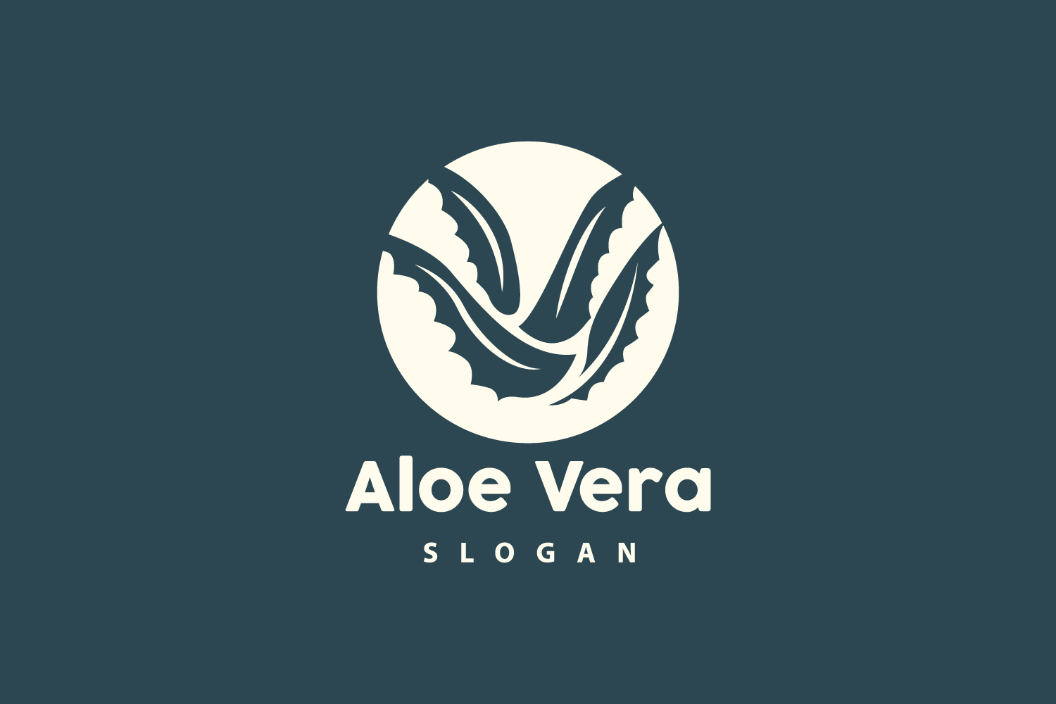 Aloe Vera Logo Herbal Plant VectorV11