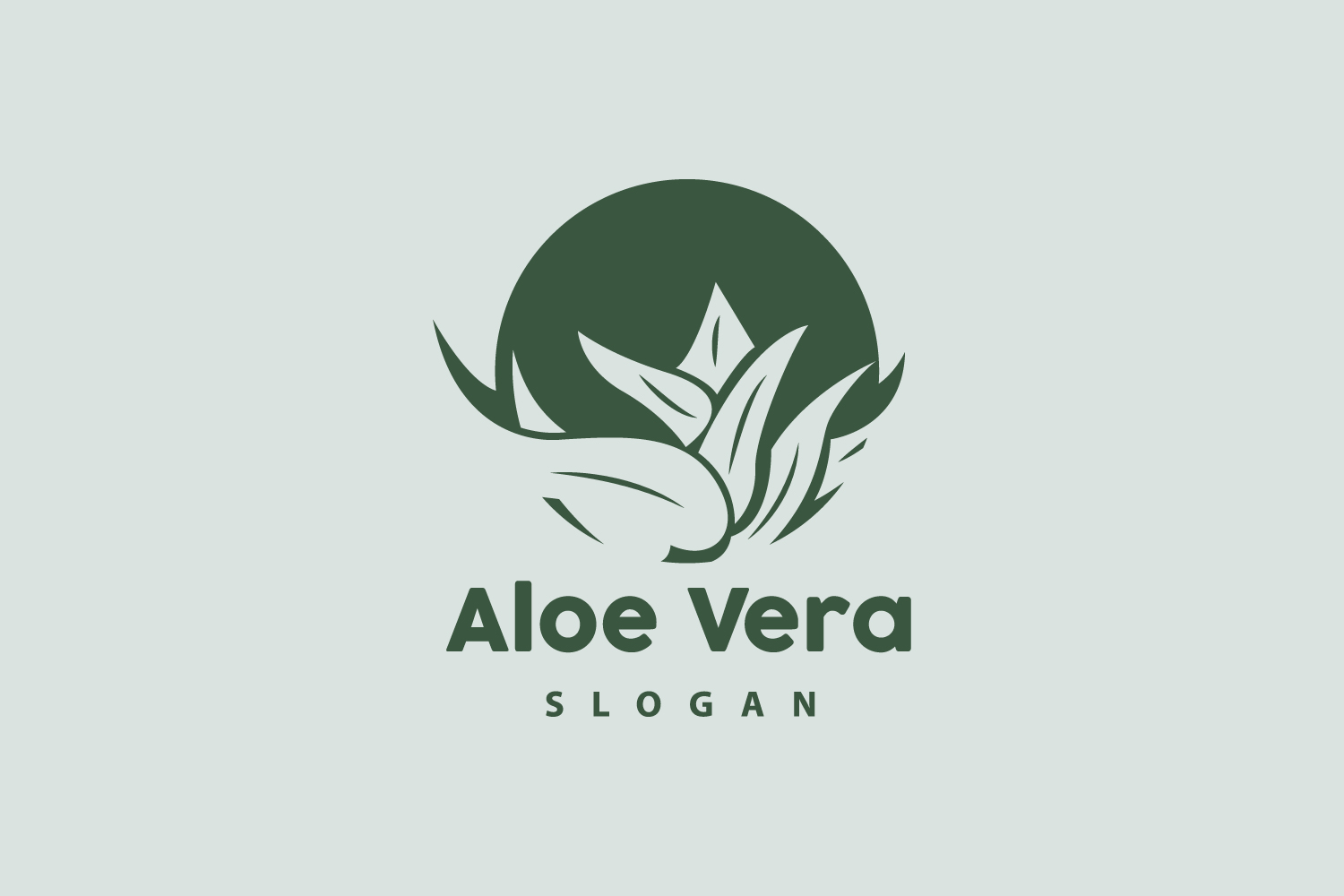 Aloe Vera Logo Herbal Plant VectorV15