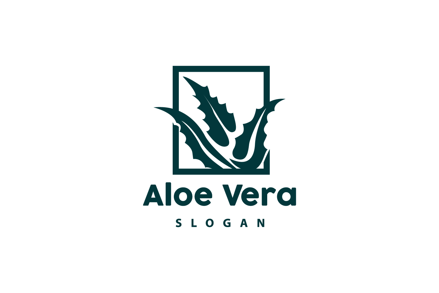 Aloe Vera Logo Herbal Plant VectorV17