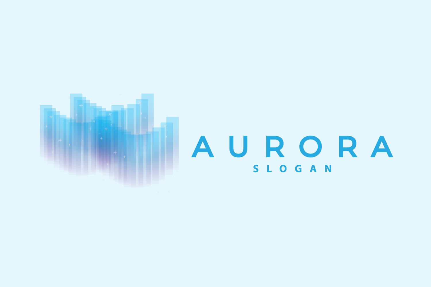 Aurora Light Wave Sky View Logo Version3