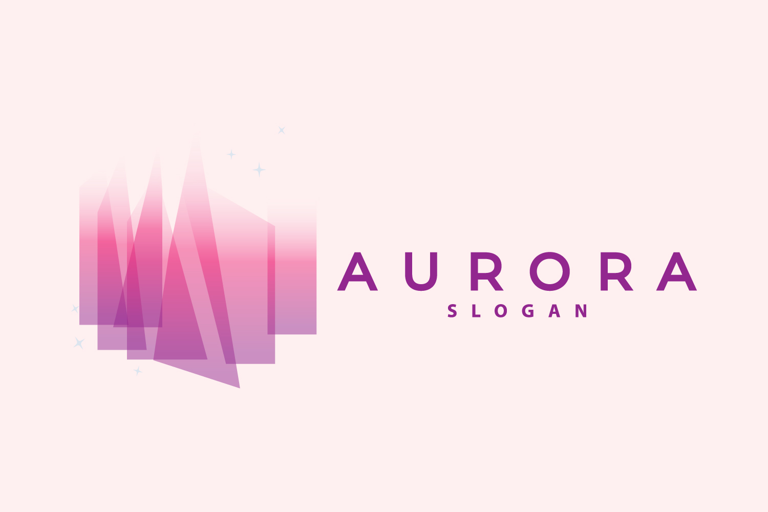 Aurora Light Wave Sky View Logo Version5